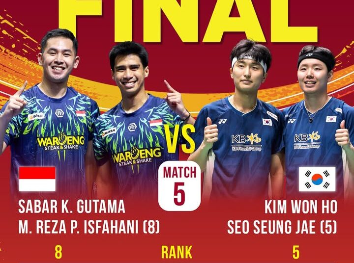 Sabar/Reza Jadi Harapan Tuan Rumah di Final Indonesia Open 2025