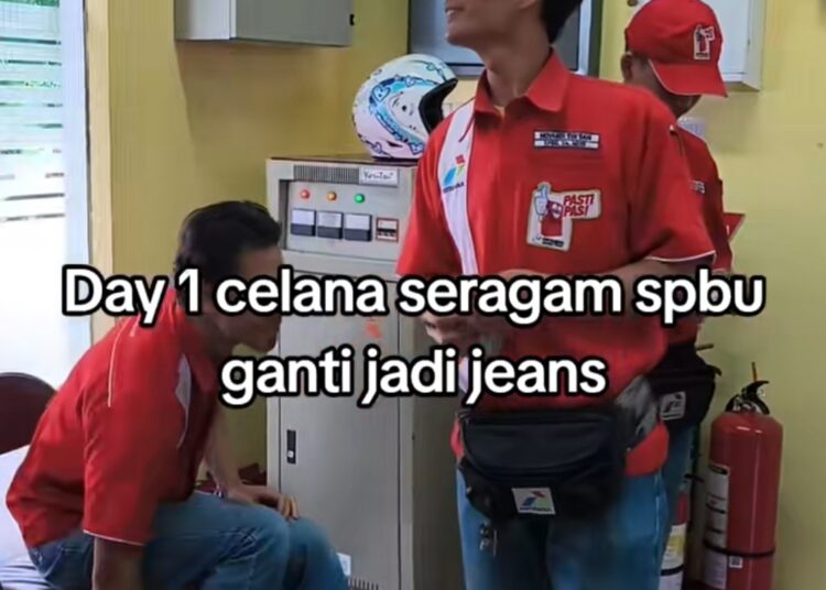 Viral Pegawai SPBU Pakai Jeans, Pertamina Disorot Soal Perubahan Seragam
