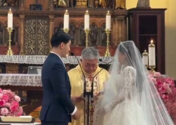 Brisia Jodie dan Jonathan Alden Resmi Menikah dalam Upacara Pemberkatan di Gereja Katedral Jakarta